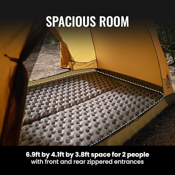 OneTigris Stella 4 Season Camping Tent Backpacking Waterproof Lightweight Easy Setup Instant 3000mm Waterproof Rating Outdoor Hiking Tent