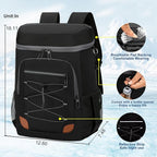 Backpack Cooler Insulated Leak Proof, Lightweight Soft Sided Cooler Backpack for Men Women, Waterproof Beach Cooler Bag Lunch Backpack for Camping Hiking Picnic Fishing Travel Outdoor