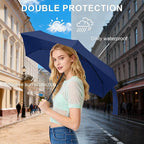 Compact Travel Umbrella with Case - Mini Umbrella for Purse, Small Lightweight &Tiny Design Perfect for Parasol Outdoor Sun&Rain Umbrellas