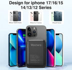 for Magsafe Power Bank, 10000mAh Magnetic Power Bank with USB-C Cable and PD 20W USB C Fast Charging LED Display, Wireless Portable Charger for iPhone 17/16/15/14/13/12/Pro/Pro Max