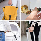 2 Pack Black Marble with Gold Pretty Luggage Handle Wraps Suitcase Tags Identifiers for Travel Accessories