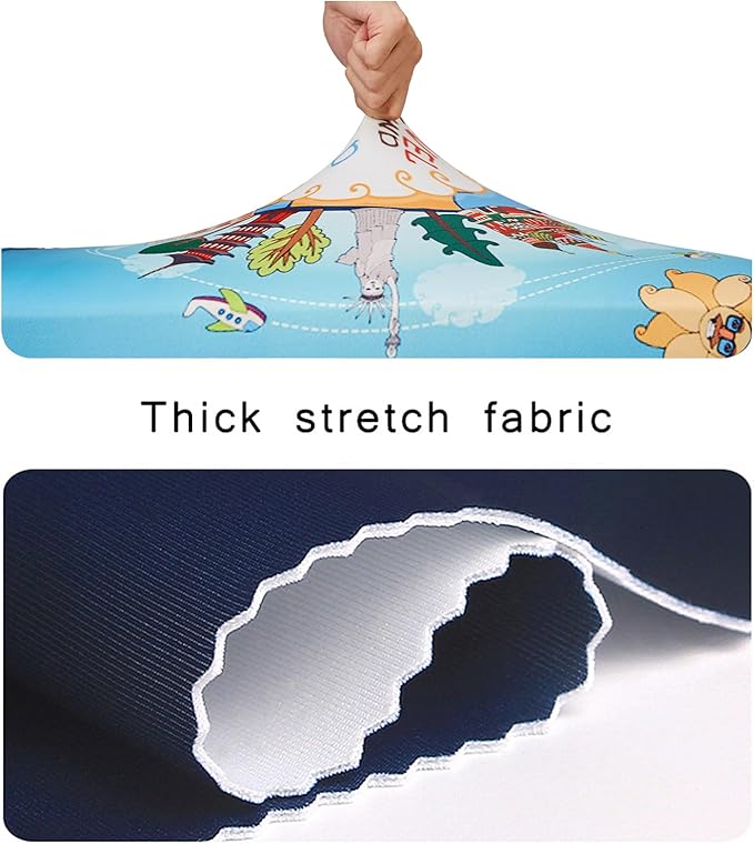 WUJIAONIAO Travel Luggage Cover Baggage Suitcase Cover Protector Skins 18-32 Inch (ocean, XL (for 29-32 inch luggage))