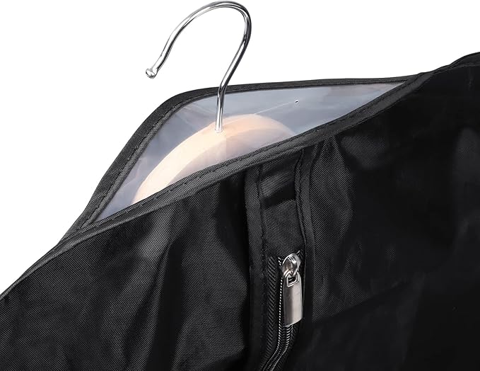 Univivi Garment Bag Suit Bag for Storage and Travel 43 inches, Lightweight Study Full Zipper Washable Suit Cover for Dresses, Suits, Coats, Set of 3