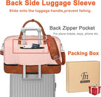 IBFUN Weekender Bags for Women, 21" Weekender Travel Bag, Travel Duffle Bag with Shoe Compartment Carry on Overnight Duffel Bag for Weekend Travel Business Trip, 3PCS