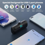 [2 Pack]Small Portable Charger for iPhone 17/16/15 Series,5000mAh 3A PD USB C Power Bank, Mini Travel Essentials Battery Pack for iPhone 17/17 Pro/16/16 Plus/16 Pro/15 Pro Max,Samsung,Android/LG etc