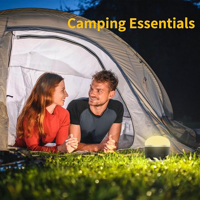 YINGWOND LED Camping Lantern Rechargeable 1000LM,4 Modes,Portable Tent Light Built-in 4000mAh Battery,Waterproof Emergency Light for Hurricane,Outdoors,Hiking,Outages