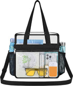 USPECLARE Clear Bag for Stadium Events,Transparent Bag for Work Sports Games Concerts Travel Gym