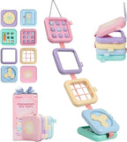 GRESEESM Montessori Toys for 1 Year Old Girls Gifts, Toddler Busy Board, Baby Learning Travel Sensory Toys for Toddlers 1-3, 1st Birthday Gifts, Easter Basket & Stocking Stuffer, Macarons