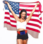 Abbylike 4th of July Fanny Packs Adjustable Waist Bags Party Outfit Accessories for Women Men Travelling Outdoors Cycling(Patriotic Style,2 Pcs)