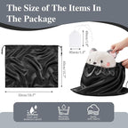 Ersmak 6 Pack Dust Bags for Handbags - Black Silk Dust Cover Bag for Purses Shoes - Satin Drawstring Dustproof Bags for Travel Storage - 19.7 x 15.7 In