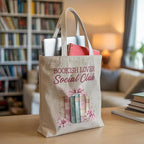 Aesthetic Canvas Tote Bag, Cute Reusable Bags for Women with Inner Pocket