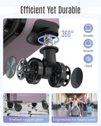 LIGHT FLIGHT Luggage Sets, 3 Piece Durable Suitcase Set with Spinner Wheels, 3 Pcs Hardside Lightweight luggage with TSA Lock, Large Checked Travel Suitcases, 20/24/28 Inch, Rose Purple