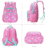 RHCPFOVR Kids Backpack for Girls - Girls Backpack 3-8 Ages Unicorn for Kids 15 Inch School Bookbag for Kindergarten Elementary School Bookbag for Girl 1st 2nd Grade