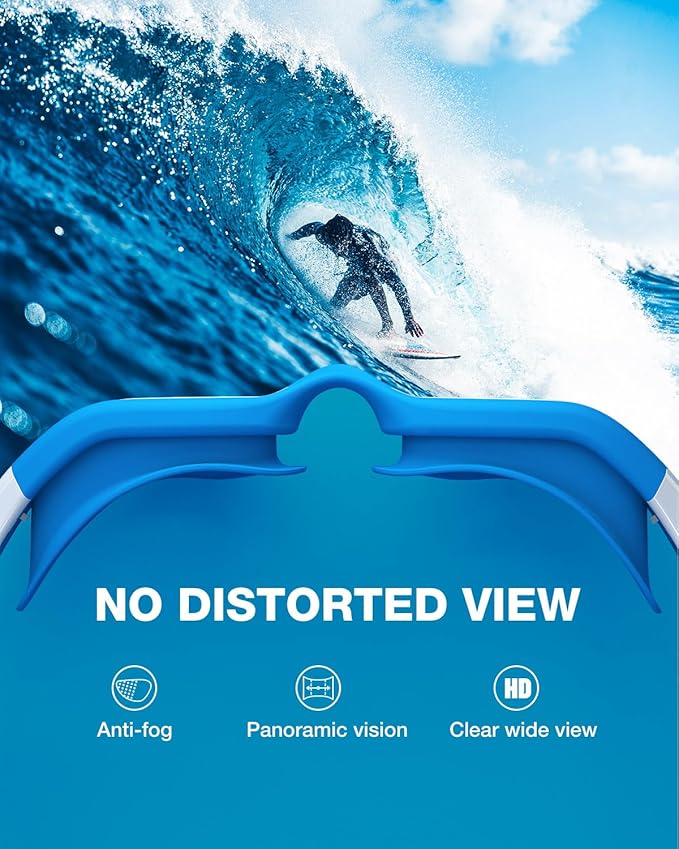 ZIONOR Swim Goggles, Upgraded G1 Polarized Swimming Goggles Anti-Fog for Adult Men Women