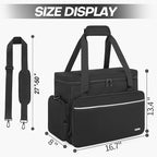 GMAK Teacher Briefcase, Teacher Tote Bags with 15.6 Inch Laptop Compartment, Scrapbook Tote Craft Organizer with Pockets