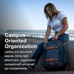 Osprey Proxima 30L Campus Laptop Backpack - Organized Everyday Pack with Tech Storage, Bottle Pockets, and Comfortable Carry - Perfect for College, Commute, and Travel, Kazuma Print/Toffee Orange