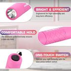 EverBrite Mini Flashlight 3-Pack, Small Flash Lights 9 AAA Batteries Included, Pink/Green/Blue LED Flashlights with Lanyard for Camping/Emergencies