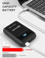 ANTARCTICA GEAR 15000mAh 12V Portable Battery, PD 30W and QC 4.0 Fast Charger Battery, LED Display Rechargable Power Bank for Heated Vests/Jackets/Hoodies ect