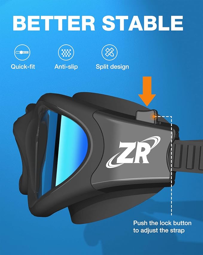ZIONOR Swim Goggles, Upgraded G1 Polarized Swimming Goggles Anti-Fog for Adult Men Women