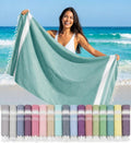 LANE LINEN Beach Towel - Beach Towels Oversized, Pre-Washed Large Beach Towels, Sandless Beach Towel, Quick Dry Travel Towel, Large Pool Towels, 39"x71" - Hunter Green