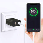 4 Pack USB C Charger Block,20W USB-C & USB-A Port Charger，for i Phone 17/16/15/14/13/12/11/X/8, i Pad and More
