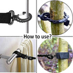 Tri-Braided Cord Clothes Line, Clothes Drying Rope Portable Travel Clothesline for Indoor Outdoor Laundry , Windproof Clothes Line, Hanger for Camping Travel & Home Use - No hanger hook needed