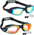 EWPJDK Swim Goggles - 2 Pack Swimming Goggles Anti Fog No Leaking For Adult Women Men