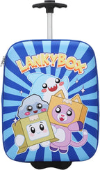 Bioworld Lanky Box Character Group Shot 2-Piece Youth EVA Wheeled Youth Luggage & Travel Backpack Set