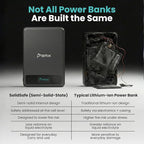 5K Magnetic Power Bank, Black, Qi2 Certified 15W Wireless Charger, LCD Display, Ultra-Slim Solid-State Battery Pack for iPhone 17/16, Lightweight Travel, Everyday Use USB-C Portable Charger