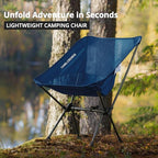 CAMEL CROWN Camping Chair Heavy Duty Backpacking Chair - Ultra-Light Folding Chair with Carry Bag, Portable Compact for Outdoor, Lawn, Hiking, Beach, Picnic