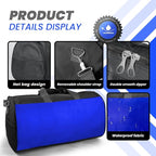 C&F BOGMOST Travel Duffel Bag Large Foldable Waterproof Gym Bag for Gym Beach Swim Bag Men Women Duffle Bag Lightweight Oxford Cloth Sports Bag -Blue