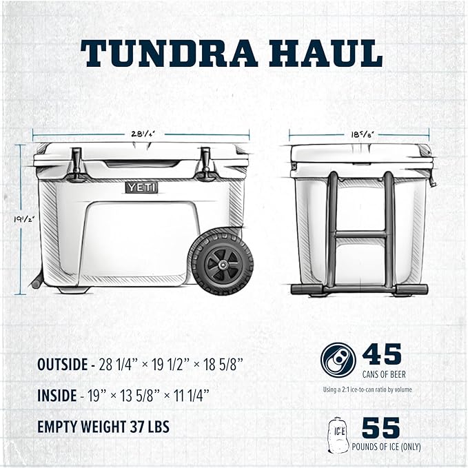 YETI Tundra Haul Portable Wheeled Cooler