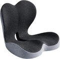 Memory Foam Seat Cushion for Office Chair & Car Seat, Ergonomic Coccyx Cushion for Pressure Relief & Back Support, Non-Slip Comfort Cushion for Driving, Wheelchair, Desk Chair, Home & Travel