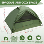 Clostnature Lightweight Tent for Backpacking - 1/2/3/4 Person Ultralight Backpacking Tent, Waterproof Easy Setup Camping Tent, Hiking Tent for Outdoor, Hiking and Mountaineering