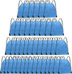 Grneric Drawstring Backpack Bulk 42 Pcs String Backpack Drawstring Bags Cinch Bag Sackpack for Men Women Gym (Sky Blue)