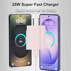 25W Super Fast Charging Cord Type C Block &10Ft USB C Android Phone Charger Cable for Samsung Galaxy S26/S25/S24/S24 Ultra/S24+/S23 Ultra/S23/S23+/S22/S22 Ultra/S22+/S21Ultra/S20 Ultra/Note 20/10