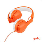 YOTO Wired Headphones – Kids Accessories, Lightweight Adjustable & Foldable Over-Ear Earphones with Travel Bag, Volume-Limiting for Safe Listening & Daisy Chain Feature for Audio Sharing