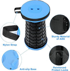 VOLIXOD Foldable Telescoping Stool Portable, Retractable Stool for Adults, Upgraded Collapsible Folding Seats with Load Capacity 550lbs, Camping Stools for Adults