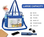 USPECLARE Clear Bag for Stadium Events,Transparent Bag for Work Sports Games Concerts Travel Gym
