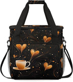 Coffee Maker Travel Bag Compatible with Keurig K-Mini or K-Mini Plus, Single Serve Coffee Brewer Carrying Case with Multiple Pockets for K-Cup Pods, Storage Bag With Shoulder Strap(Bag Only)