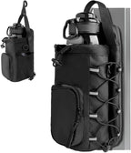 Magnetic Gym Bag for Men and Women, 60 OZ Magnetic Water Bottle Holder for Gym, Small Gym Bag, Gym Gifts for Women and Men (Black)