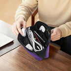 simtoper Electronic Organizer Travel Case – Waterproof Cable Bag for Cord, Charger, Hard Disk, Power Bank – Small Tech Storage for Travel, Backpack, Business Trip, Airplane