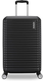 American Tourister Stratum 3.0 Medium 24-Inch Spinner, Airline Approved, Durable Hardside Luggage, Expands 1.5", RightHeight™ Adjustable Handle, Black