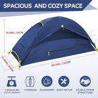 Clostnature Lightweight Tent for Backpacking - 1/2/3/4 Person Ultralight Backpacking Tent, Waterproof Easy Setup Camping Tent, Hiking Tent for Outdoor, Hiking and Mountaineering