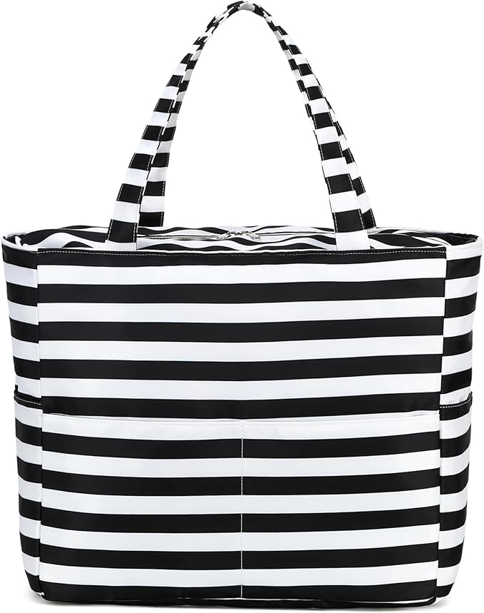 Bluboon Waterproof Beach Tote Pool Bags for Women Ladies Extra Large Carry On Bag With Wet Compartment for Weekender Travel