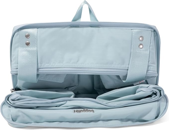 Baggallini Carryall Expandable Lightweight Travel Tote 22" Packable Folding Compact Nylon Washable Weekender w/Luggage Sleeve