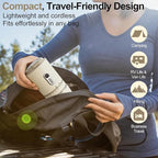 Portable Coffee Maker with Electric Grinder, Travel Coffee Maker, Portable Battery Pour Over Set, Rechargeable Cordless Coffee Mini Maker with Insulated Mug for Travel, Camping, Car