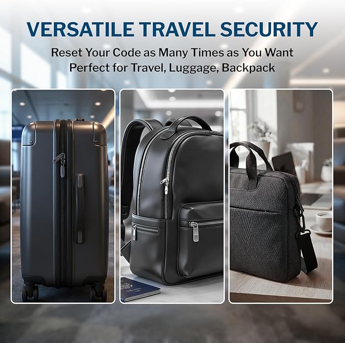 Forge TSA Approved Luggage Locks - Black 2 PK