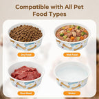 40 Pack Disposable Dog Bowls, 16 oz Paper Pet Bowls for Cats & Dogs, Disposable Cat Food Bowls for Dry Wet Food & Water, Travel Feeding Bowls for Small Medium Pets