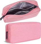 CAAORDKSO Electronic Organizer Case, Travel Cable Organizer Bag Pouch Electronic Accessories Carry Case Waterproof Electronic Accessories Bag for Cable, Cord, Charger, Power Bank, Earphone (Big-Pink)